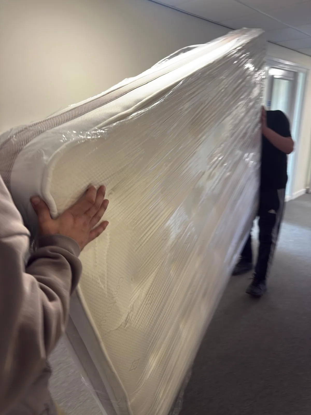 Furniture padded before it is carried out